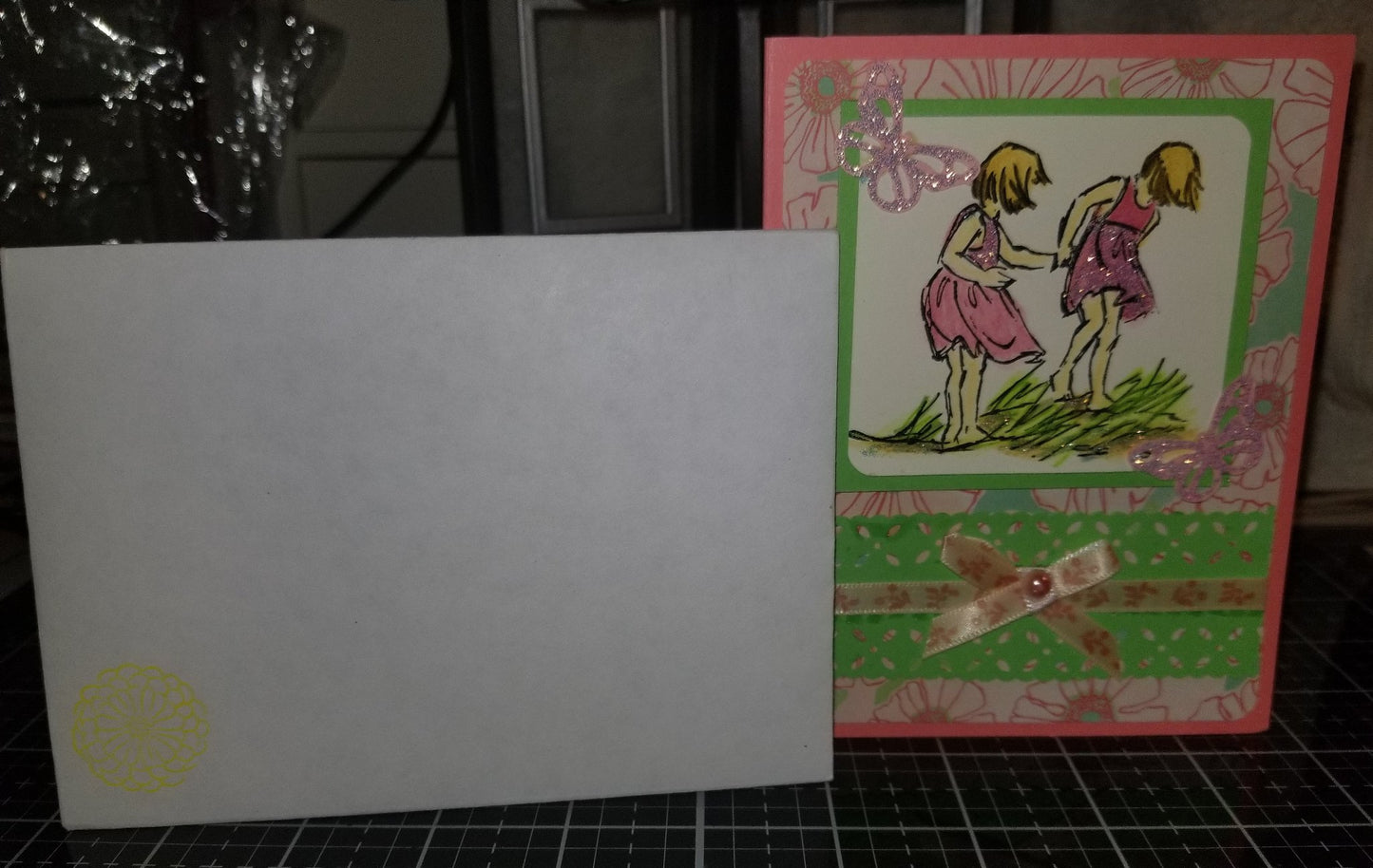 Beach Butterfly Explorers A Handmade Good Greeting Supply Card CLEARANCE