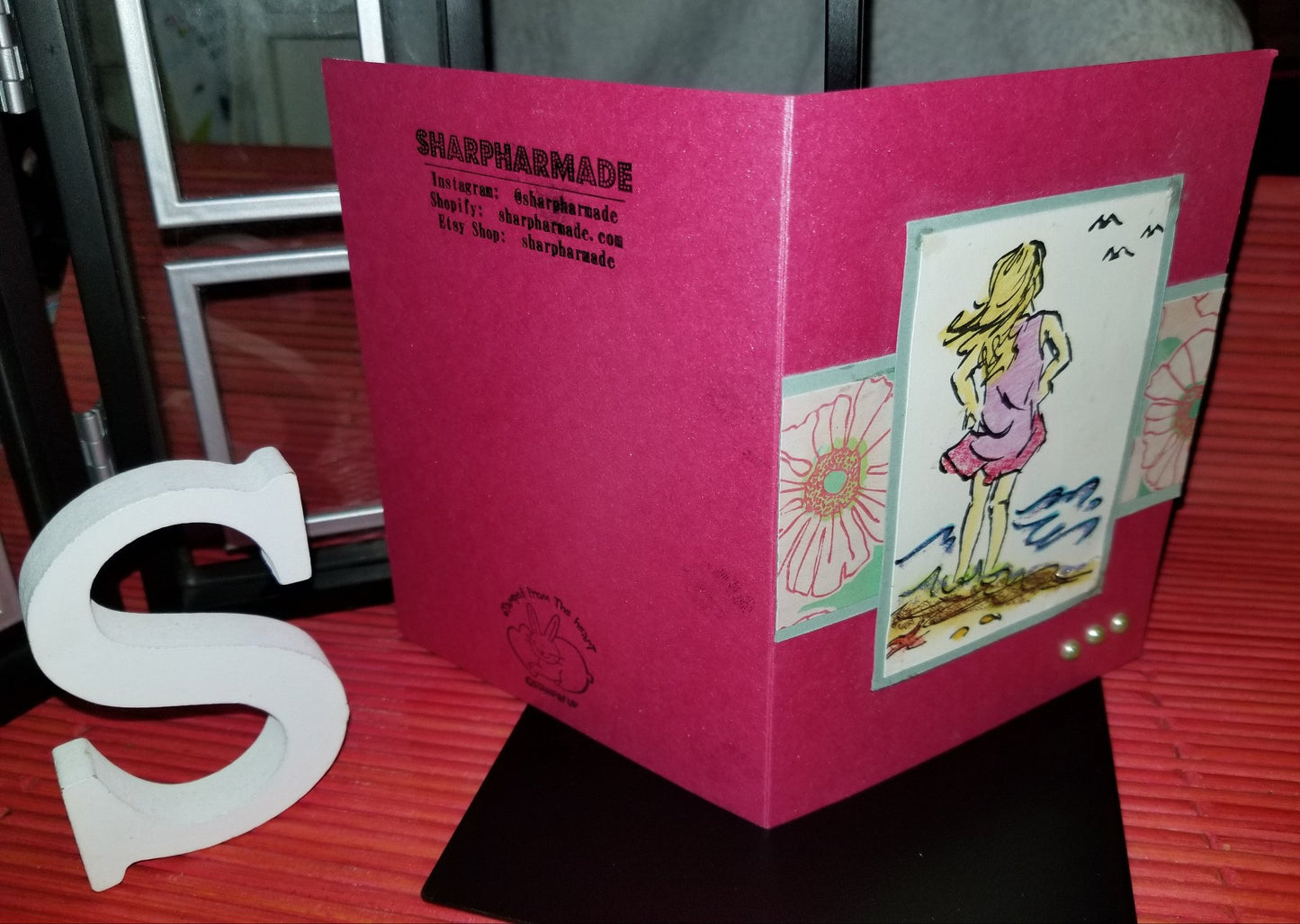 Beachcombing Freedom Handmade Good Greeting Supply Card CLEARANCE