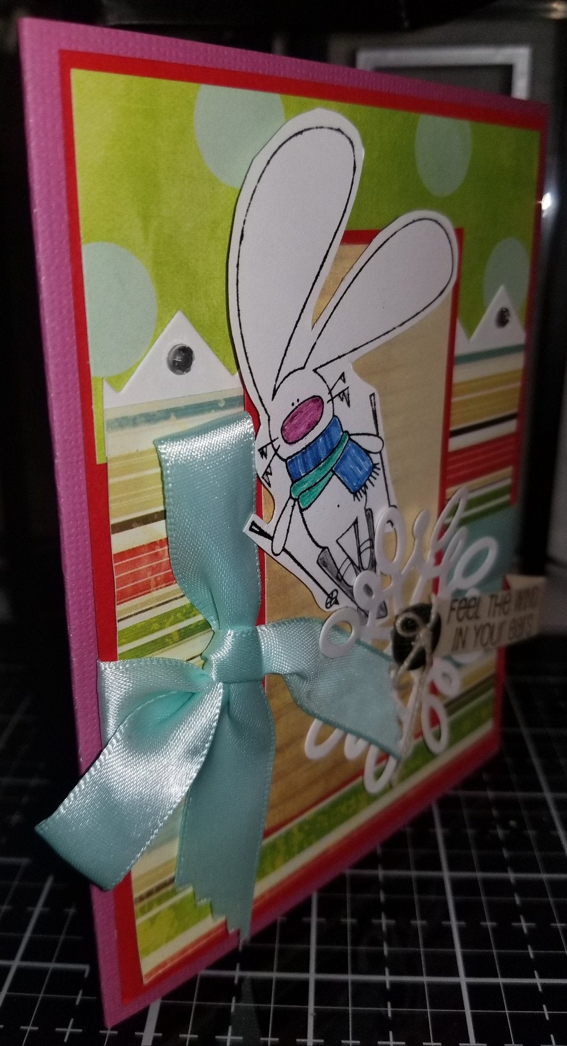 Bugs In The Wind Handmade Good Greeting Supply Card CLEARANCE