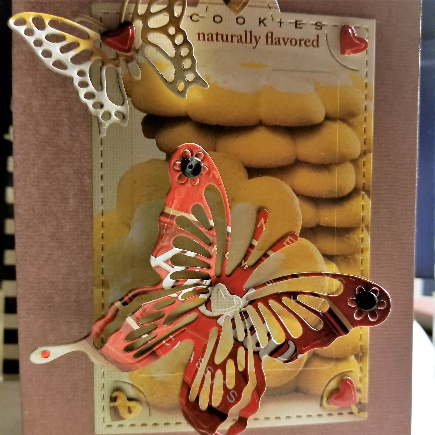 Butterfly Over You Handmade Good Greeting Supply Card 💋