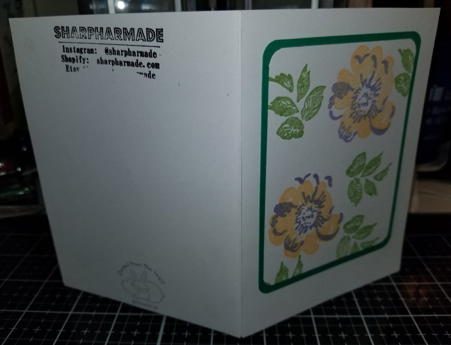 Thinking Of You Floral Handmade Good Greeting Supply Card CLEARANCE