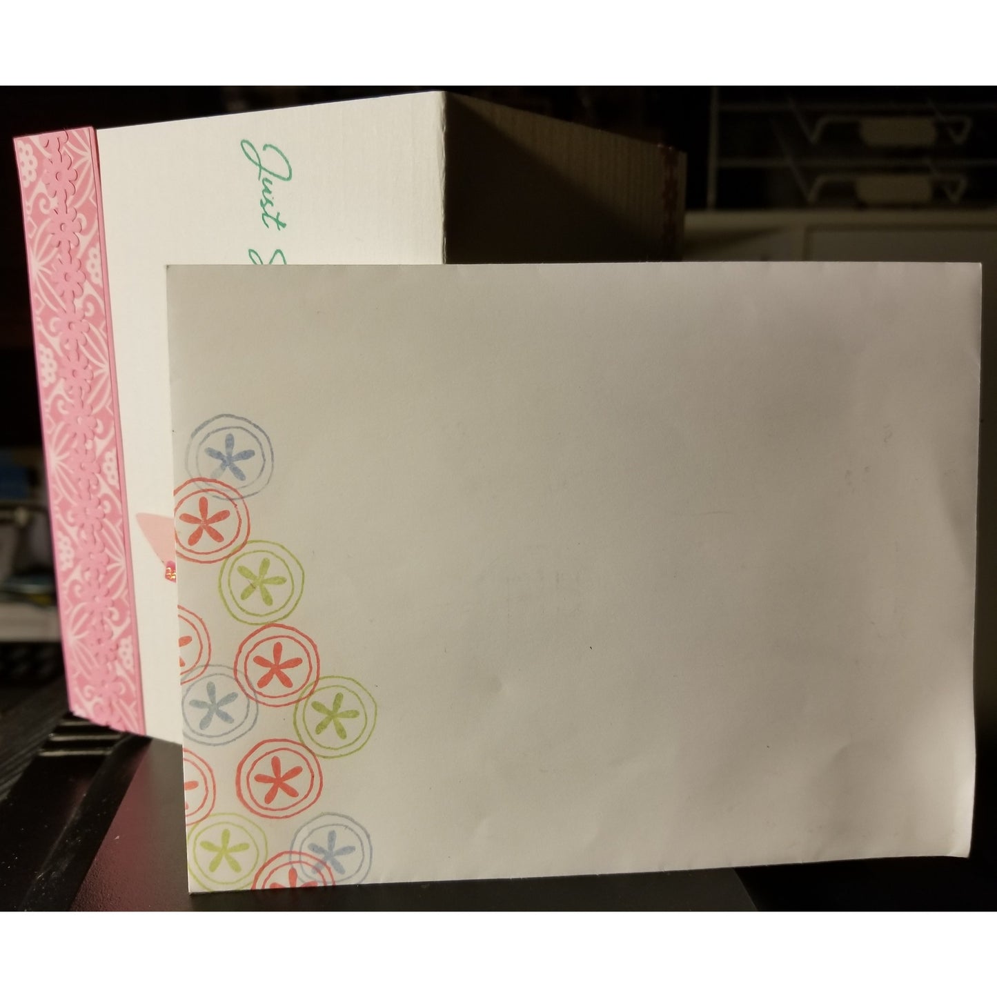 Just Saying Hello Handmade Good Greeting Supply Card CLEARANCE