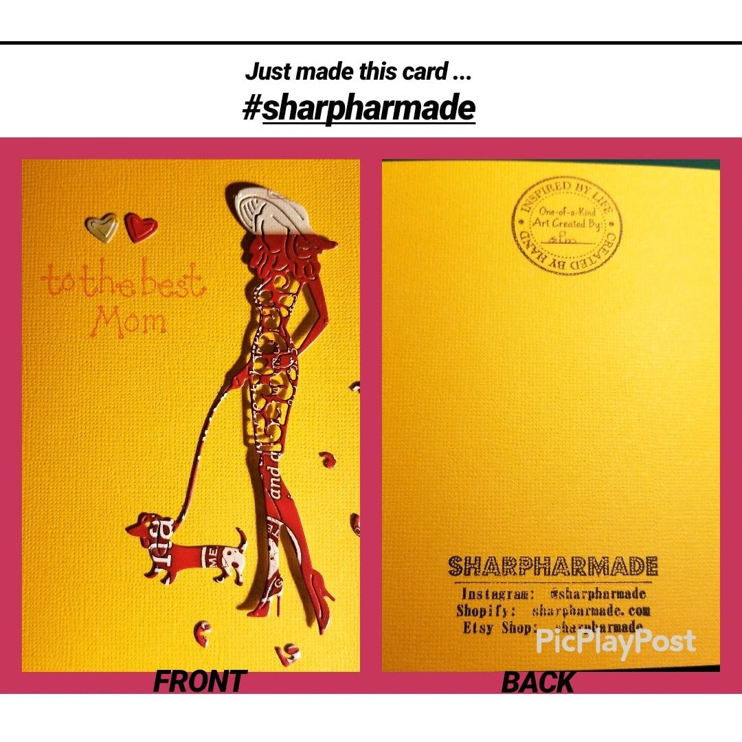 Happy ? Whatever For Female Handmade Good Greeting Supply Card 💋