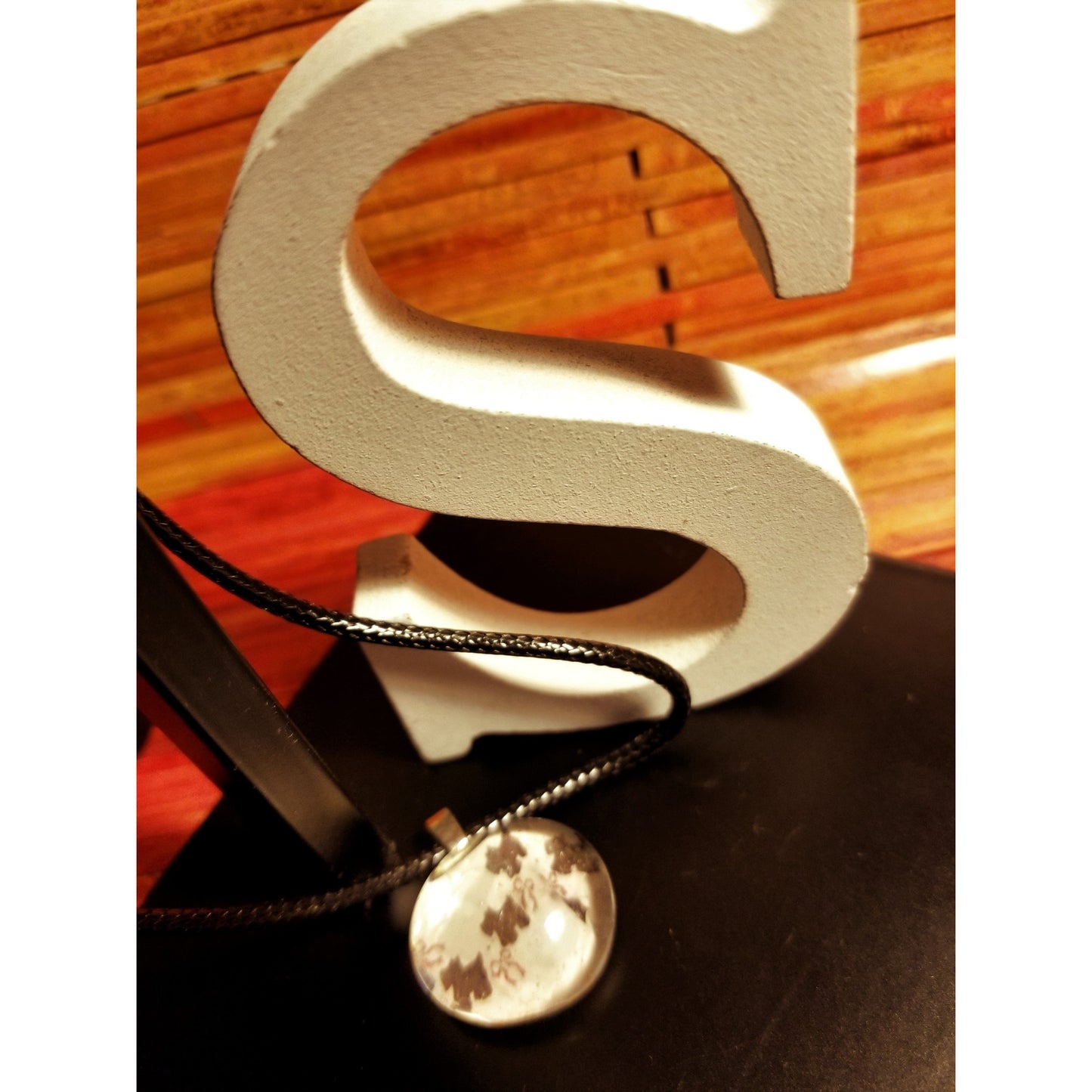 Scottie Scotty Love Handmade Good Flat Back Glass Marble Necklace 💋