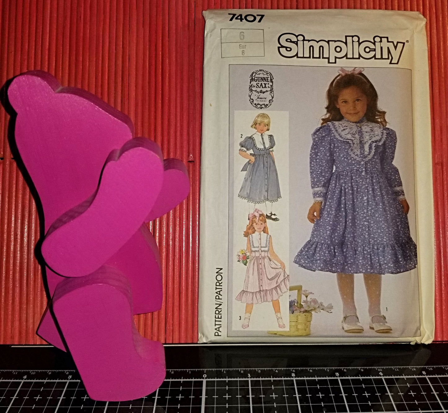 Simplicity 7407 Pattern Vintage Child Dress