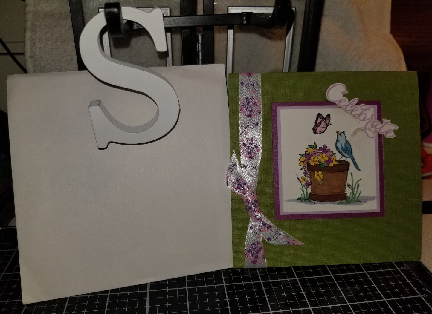 Wonderful You Bird Butterfly Handmade Good Greeting Supply Card CLEARANCE