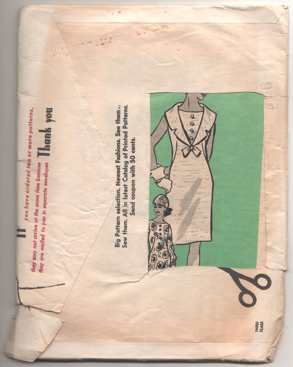 Anne Adams 4936 Pattern Vintage Junior Miss Dress