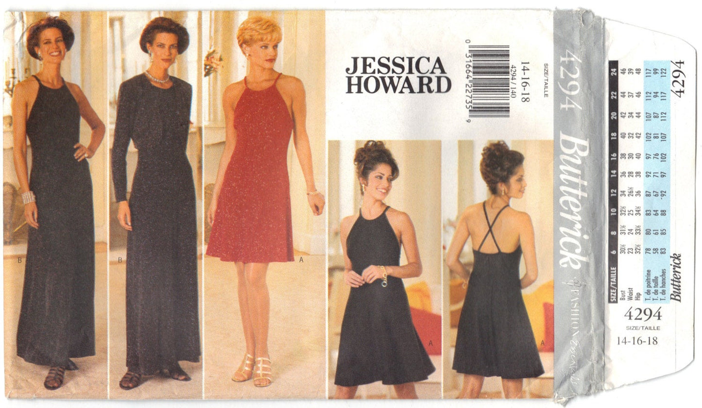 Butterick 4294 Pattern Vintage Misses Jacket and Dress