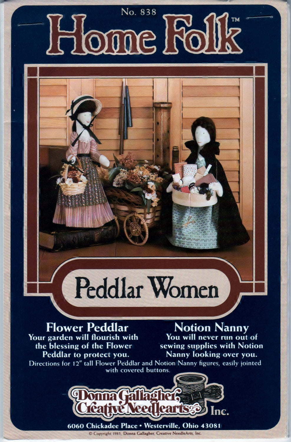 Home Folk Peddlar Women Vintage Pattern Craft Tool