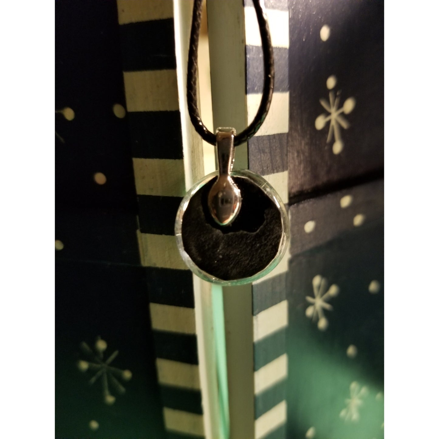 Bullseye Hope Handmade Good Flat Back Glass Marble Necklace 💋