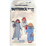 Butterick 4100 Pattern Vintage Toddler Robe And Nightgown