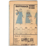 Butterick 4100 Pattern Vintage Toddler Robe And Nightgown