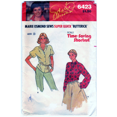 Butterick 6423 Pattern Vintage Blouses Misses