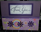 Floral Thank You Handmade Good Greeting Supply Card CLEARANCE