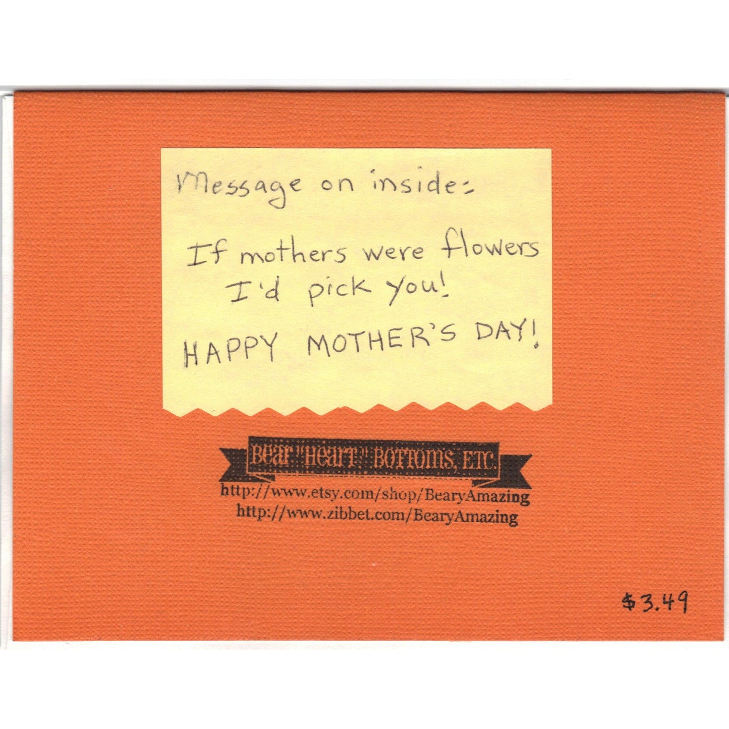 Mothers Day Handmade Good Greeting Supply Card - Cards And Other Paper Products - Made In U.S.A. - SharPharMade - 2