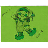 Dancing Leprechaun - D - Handmade Good Greeting Supply Card - Cards And Other Paper Products - Made In U.S.A. - SharPharMade - 1