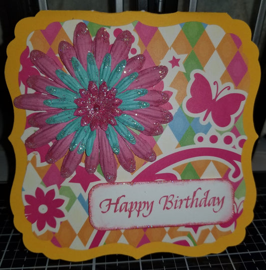 Happy Birthday Flo Handmade Good Greeting Supply Card CLEARANCE