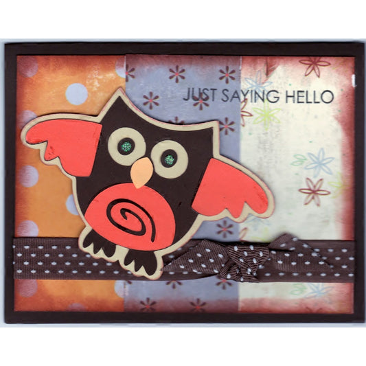 Just Saying Hello Handmade Good Greeting Supply Card - Cards And Other Paper Products - Made In U.S.A. - SharPharMade - 1
