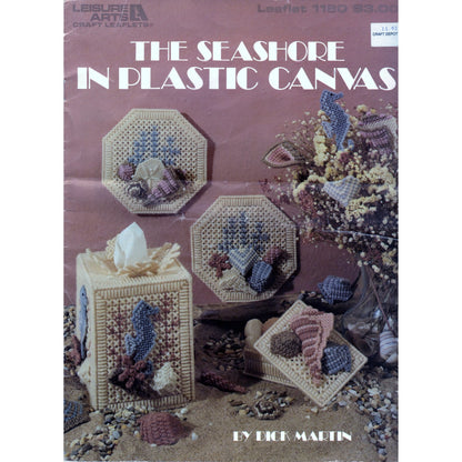 Plastic Canvas Projects Leisure Arts Leaflet The Seashore Vintage Pattern Craft Tool