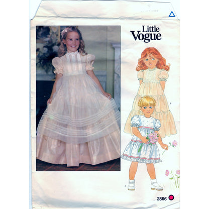 Vogue 2866 Children's Dress and Pinafore - Vintage Pattern - Vogue - SharPharMade - 5
