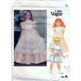 Vogue 2866 Pattern Vintage Children Dress and Pinafore