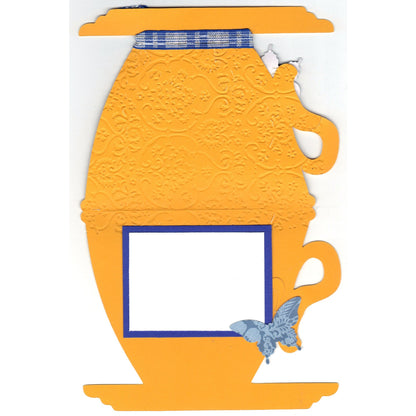 Live Simply Love Tea Cup Shaped Handmade Good Greeting Supply Card - Cards And Other Paper Products - Made In U.S.A. - SharPharMade - 3