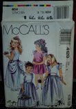 McCalls 4129 Pattern Vintage Children And Girl Gown Or Dress