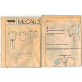 McCalls 4268 Pattern Vintage Maternity Jumpsuit, Top, Pants and Shorts
