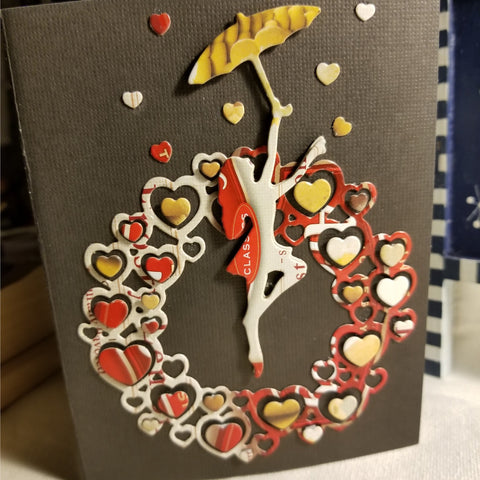 Showering You With Love Handmade Good Greeting Supply Card  💋