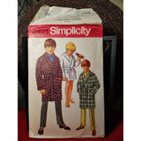 Simplicity 8471 Pattern Vintage Boys Robe In Two Lengths