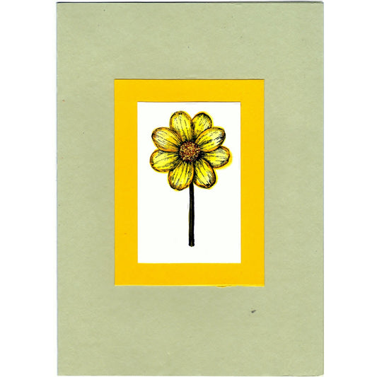 Sunflower INKED Handmade Good Greeting Supply Card - Cards And Other Paper Products - Made In U.S.A. - SharPharMade - 1