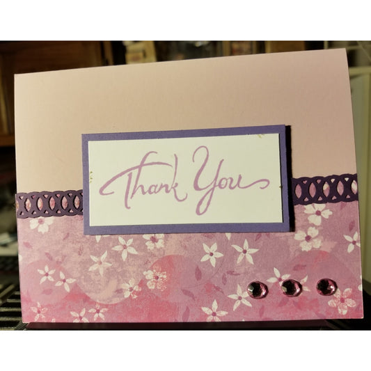 Thank You Handmade Good Greeting Supply Card CLEARANCE