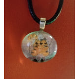 Tiger Or Tigress Love Handmade Good Flat Back Glass Marble Necklace 💋