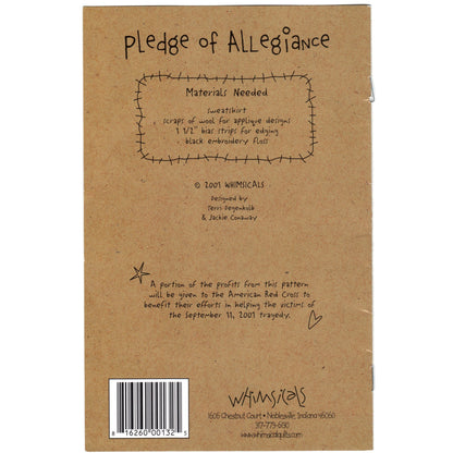 Pledge of Allegiance Flag Snowman Designer Non-Vin Kit/Pattern