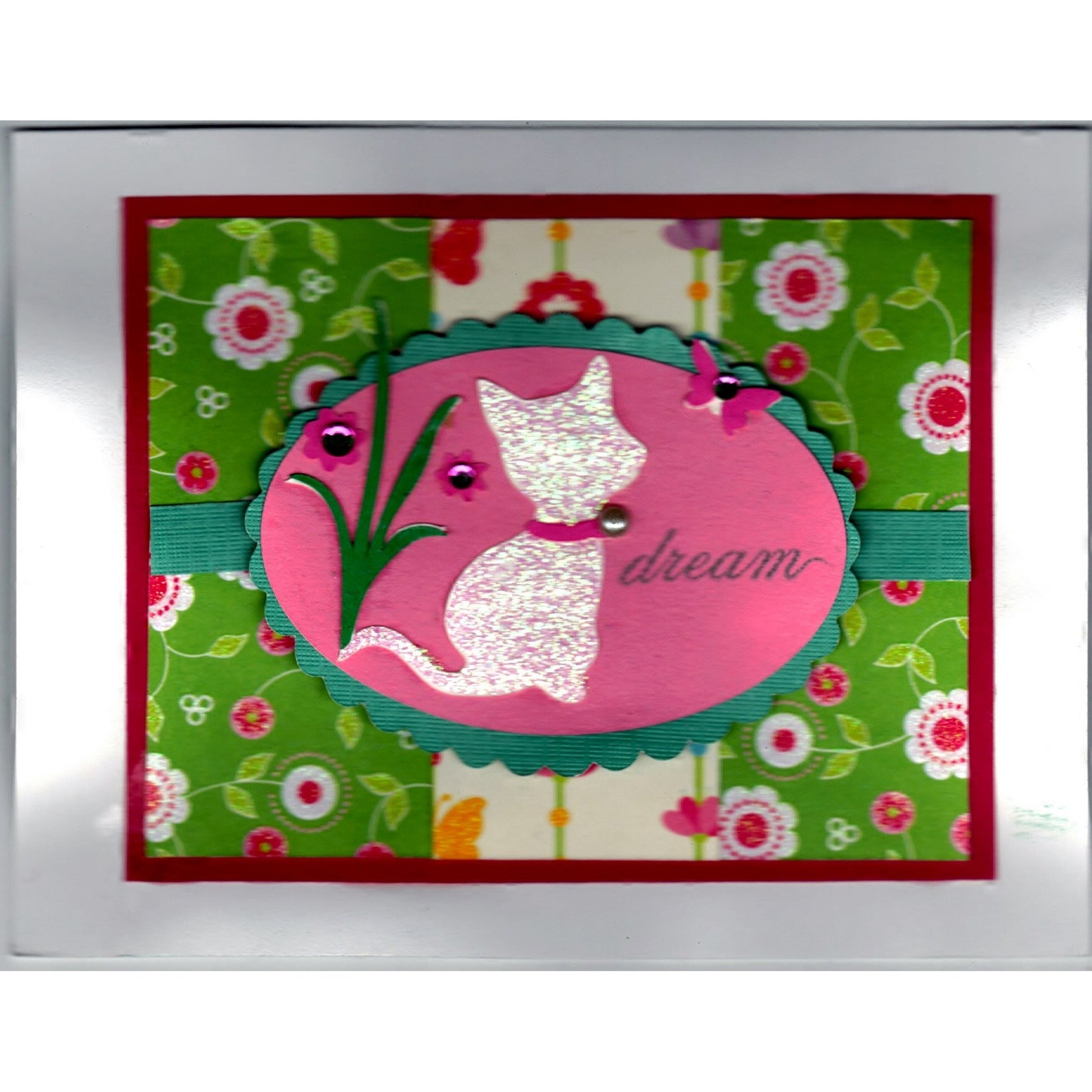 You Dream Cat Handmade Good Greeting Supply Card - Cards And Other Paper Products - Made In U.S.A. - SharPharMade - 1