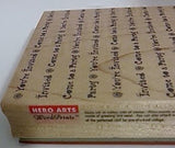 Hero Arts Rubber Stamp You're Invited Come To A Party WordPrint Background