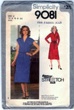 Simplicity 9081 Pattern Vintage Pullover Dress and Tie Belt