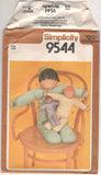 Simplicity 9544 Pattern Vintage Stuffed Doll In Three Sizes Craft Tool