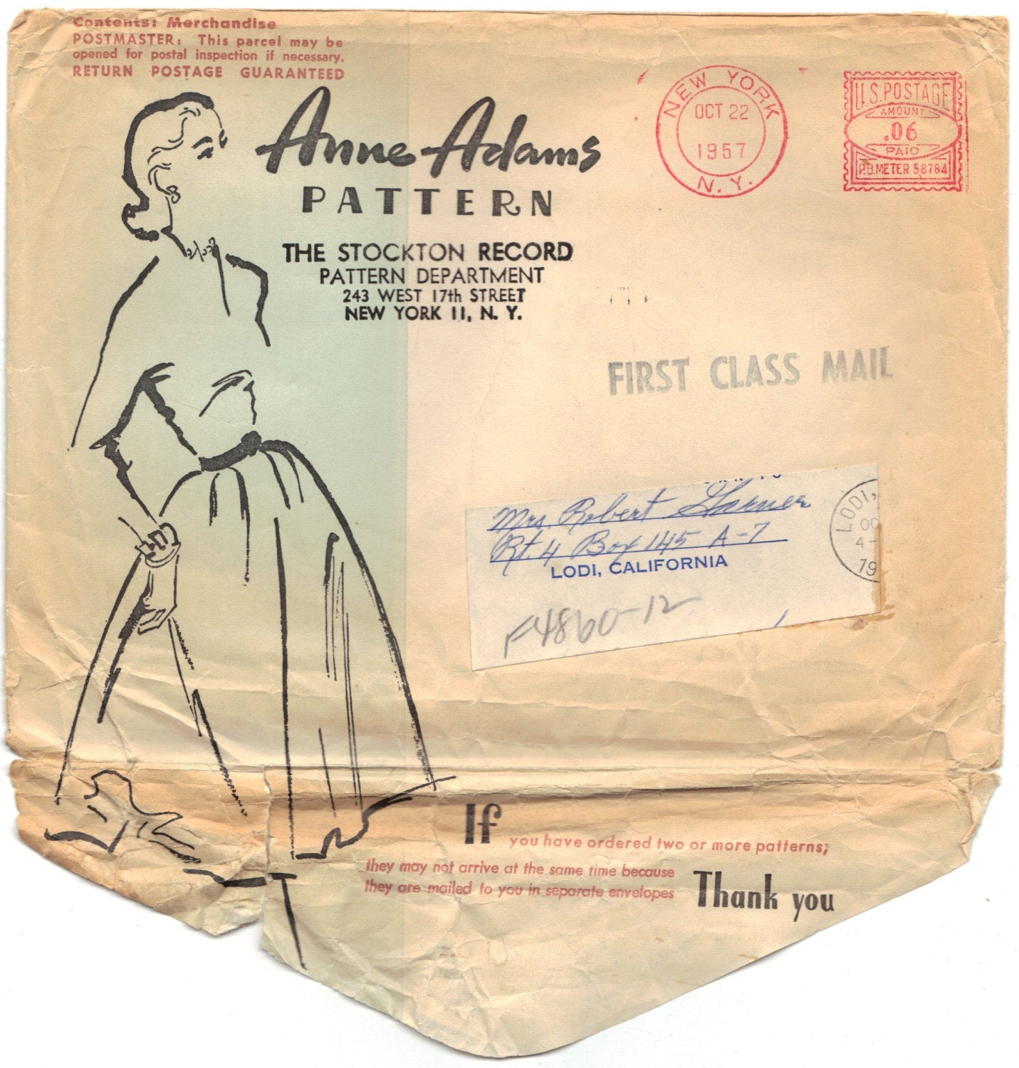Anne Adams 4860 Mail Order Pattern Vintage Bolero and Skirt