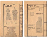 Vogue 1387 Pattern Vintage Misses Jacket, Skirt and Top