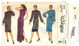 Very Easy Vogue 8076 Pattern Vintage Misses Dress, Tunic, Top, and Skirt