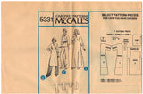 McCalls 5331 Pattern Vintage Misses Dress, Tunic or Top and Pants