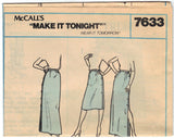 McCalls 7633 Pattern Vintage Misses Skirt