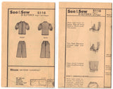 Butterick See & Sew 5116 Pattern Vintage Misses Blouse Skirt