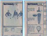 Butterick 4748 Pattern Vintage Misses Blouses