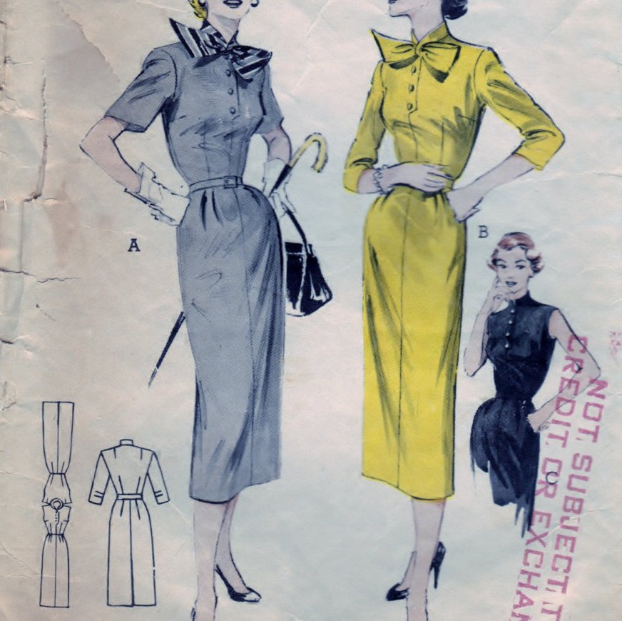Butterick 6577 Pattern Vintage Tailored Dress
