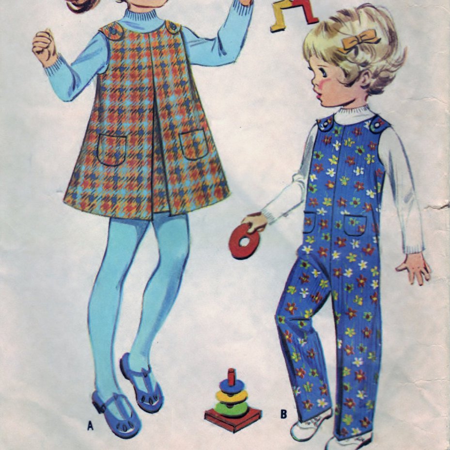 McCall's 2098 Pattern Vintage Toddler's Jumper and Coveralls