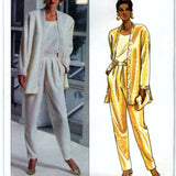 Butterick 6276 Pattern Vintage Misses Evening Separates Longer Jacket & Pull-On Pants