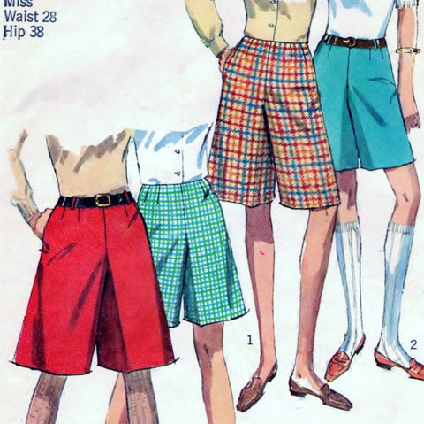 Simplicity 7212 Pattern Vintage Culottes In Two Lengths