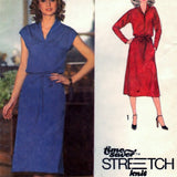 Simplicity 9081 Pattern Vintage Pullover Dress and Tie Belt